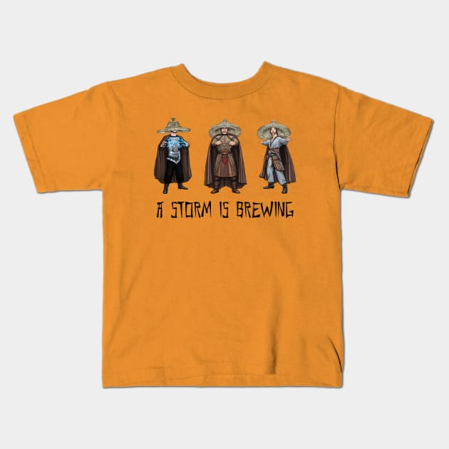 3 Storms - A Storm Is Brewing - Big Trouble in Little China 1986 Kids T-Shirt by PreservedDragons